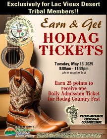 LVD Earn & Get Hodag Tickets